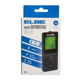 Elbe RF-95 Radio Digital AM/FM Deportiva con Podómetro y Auriculares Incluidos