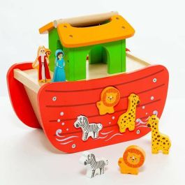 Molto Arca de Noé de madera con 17 piezas, ideal para niños a partir de 3 años Molto Arca de Noé de madera con 17 piezas, ideal para niños a partir de 3 años