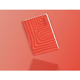 Agenda Espiral Liderpapel Syros A5 2025 Dia Pagina Color Rojo Papel 60 gr Catalan