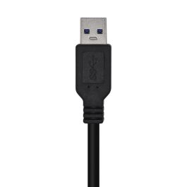 AISENS A105-0448 Cable USB 3.2 Gen 1 (USB 3.1 Gen 1 / 3.0) Tipo A Macho a Macho, 3 metros, Negro, 5 Gbps, Apantallado