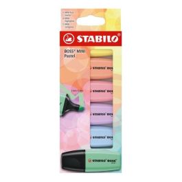 Stabilo Rotulador fluorescente mini pastel, estuche de 6 unidades colores surtidos, trazo 2-5mm, tecnología Antisecado Precio: 7.58999967. SKU: B1ENRMRTZ4