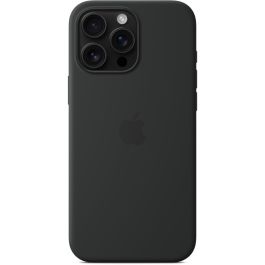 Apple iPhone 16 Pro Max: Funda Protectora de Silicona con MagSafe, Color Negro