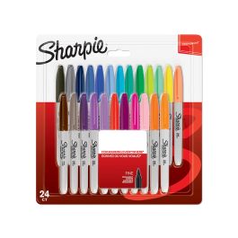 Sharpie Rotulador Permanente Fino Blister 24 Unidades Colores Surtidos