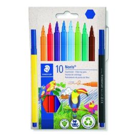 Staedtler Rotuladores Noris 326 C-Surtidos, Punta Fibra 1.0 mm, Estuche 10 Ud, Tinta Antisecado, Lavable Precio: 4.49999968. SKU: B12W9HAQXG