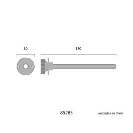 Edm Seguro de persiana cromado Hierro