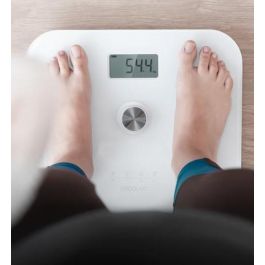 Cecotec 04252 Báscula de Baño Plaza Blanco Báscula Personal Electrónica 180 kg LCD 100 g