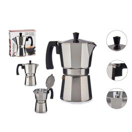 Cafetera Aluminio 3 Tazas Con Asa Kinvara 15X15CM (12 Unidades) Precio: 93.49999967. SKU: B1A65LHSNM