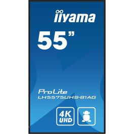 Iiyama LH5575UHS-B1AG Pantalla Señalización Digital 54.6" LCD 4K UHD 500 cd/m² Android 11 24/7 Negro