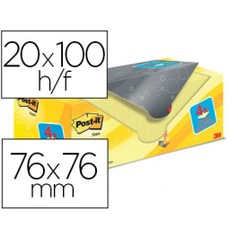 Post-It Bloc Notas 654 76x76 Canary Yellow Paquete 16+4 Ud Precio: 20.50000029. SKU: S8415778