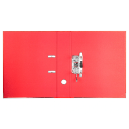 Liderpapel Archivador Folio 2 Anillas Mecanismo Palanca 75mm Rojo