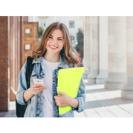 Liderpapel Carpeta Escaparate 80 Fundas Polipropileno DIN A4 Amarillo Fluor Opaco