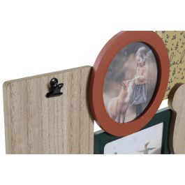 DKD Home Decor Marco Multifoto Kids Colección Animales del Bosque Multicolor MDF 2 x 28 x 56.5 cm (2 Unidades)