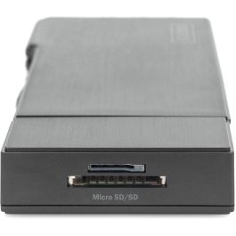 Digitus Docking Station Travel USB 3.0/3.2, HDMI/VGA, Lector SD/MicroSD, Ethernet, 4K, Color Negro