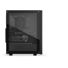 Endorfy Ventum 200 Air TG Negra Torre PC con Ventana de Vidrio Templado y Panel Frontal de Malla para Óptimo Flujo de Aire