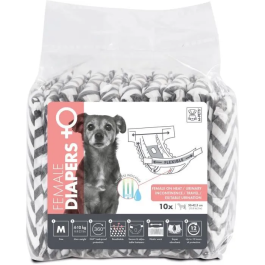 M Pets Pañales para Perros Hembra M x10 MPE6953182735564 Cintura 30-42.5cm 4-10kg Protección 12h Indicador Humedad Precio: 19.49999942. SKU: B1JQX366E2