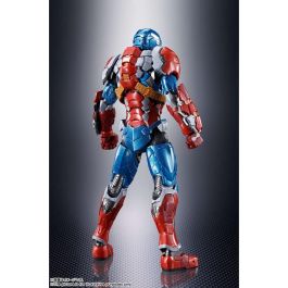 Tamashii Nations Figura Marvel Tech On Avengers Capitán América Edición Eiichi Shimizu 15.5cm S.H.Figuarts Collaboration