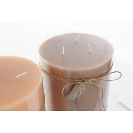 DKD Home Decor Vela Rustik aw Marron Marron Oscuro 14.5 x 20 x 14.5 cm (3 Unidades)