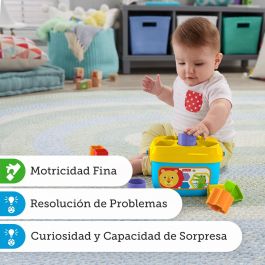 Fisher-Price Ffc84 Bloques Infantiles para Bebés, Cubo de Actividades para Apilar y Encajar Formas y Colores, +6 meses