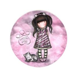 Taza con Plato Gorjuss Ruby wild Gris Cerámica Posavasos Taza Taza con Plato Gorjuss Ruby wild Gris Cerámica Posavasos Taza