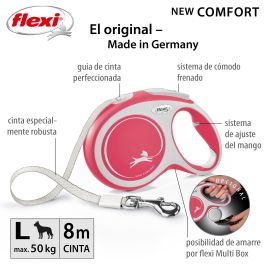 Flexi Correa New Comfort L Cinta 8M Rojo Bicolor con Mayor Control, Frenos Optimizados y Compatibilidad con Accesorios LED/Multi Box Flexi Correa New Comfort L Cinta 8M Rojo Bicolor con Mayor Control, Frenos Optimizados y Compatibilidad con Accesorios LED/Multi Box Precio: 32.49999984. SKU: S6102175