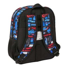 Safta Mochila Infantil Adaptable a Carro Hot Wheels 27x33x10 cm