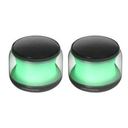 Mars Gaming Altavoces Bluetooth RGB MS-AURA 15W 2.0 Negros con Iluminación y Conexión Jack