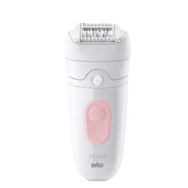 Braun Silk-épil 5-000 BRA1735802436122 Depiladora Eléctrica Inalámbrica, Resistente al Agua, 2 Velocidades, Rosa/Blanco
