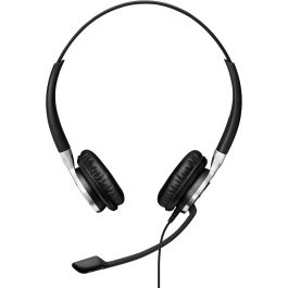 EPOS Auriculares SC 665 USB-A con diadema para llamadas y música, USB-A, Negro/Plata, 50-18000 Hz