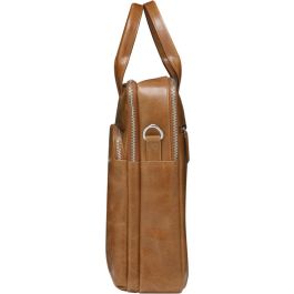 dbramante1928 Kronborg 16" Tan (2nd Gen) – Bolso para portátil de piel plena flor, color coñac