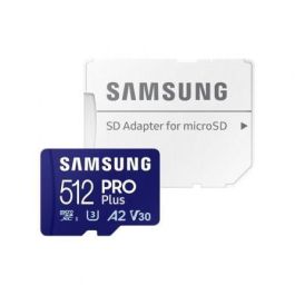 Tarjeta de Memoria Samsung PRO Plus 2023 512GB microSD XC/ Clase 10/ 180MBs Tarjeta de Memoria Samsung PRO Plus 2023 512GB microSD XC/ Clase 10/ 180MBs