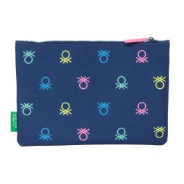 Estuche Escolar Benetton Cool Azul marino 23 x 16 x 3 cm