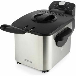 H.Koenig DFX500 Freidora Eléctrica 3L - 2200W - Termostato Regulable - Cuerpo Acero Inoxidable - Cesta Extraíble Precio: 77.69000052. SKU: B1BE37Y7XH