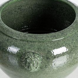 Macetero Verde Cerámica Decoración 40 X 40 X 30 cm