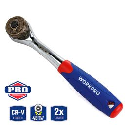 Workpro Carraca 3/8" double drive azul/rojo