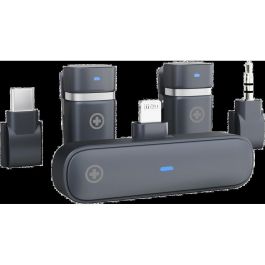 Plusonic PS-TDS9 Micrófono Inalámbrico Kit USB-C/Lightning/3.5mm Klinke WiFi-Micro - Para Móvil/Cámara/PC