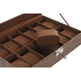 Caja-Joyero Home ESPRIT Marrón Poliuretano Cristal Madera MDF 30 x 20 x 8 cm Caja-Joyero Home ESPRIT Marrón Poliuretano Cristal Madera MDF 30 x 20 x 8 cm