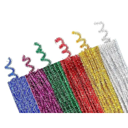 Liderpapel Limpiapipas de chenilla 30 cm colores brillantes surtidos bolsa de 100 unidades