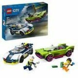 LEGO 60415 City La Persecución entre el Coche de Policía y el Supercoche, Juguete de Construcción con Minifiguras, Regalo para Niños Precio: 30.59000032. SKU: B148HBASRP
