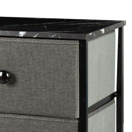 Cómoda Max Home Gris Mármol 80 x 62 x 30 cm Cómoda Max Home Gris Mármol 80 x 62 x 30 cm