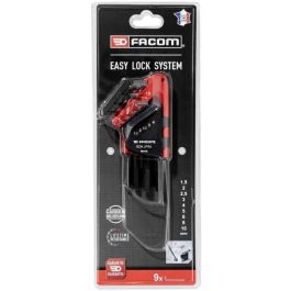 Facom 82H.JP9APB Juego de 9 llaves Allen cortas acodadas 6 caras en estuche