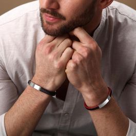 Pulsera Hombre Sector SZV111 Cuero 21 cm