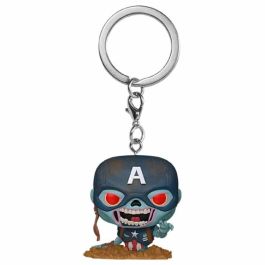 FUNKO Llavero Pocket POP Marvel Zombies Capitán América Precio: 8.49999953. SKU: B1EDQKSQAE