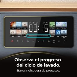 Lavadora Cecotec 10950 Autodose Inverter 3D Titanium A 1400 rpm 10 kg
