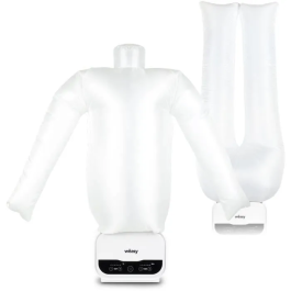 Hkoenig Maniquí de planchado Magic Pressing 1200 W con funda para pantalón Blanco