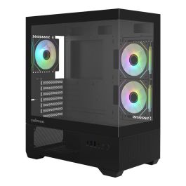 Zalman CHRONIX BLACK Caja PC Midi Tower Negra con Panel de Vidrio Templado