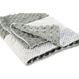 DKD Home Decor Peluche Manta Bebé Rosa, Azul, Verde Poliester 100 x 10 x 75 cm (3 Unidades)