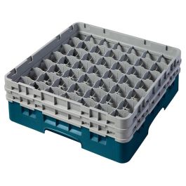 CAMBRO - 49S434-414 - Cesta de lavado 49 comp. 2 alturas - 6 cm Ø máx. - alt. máx. 13,5 cm - 50 x 50 x 18,4 cm - Cerceta Precio: 66.50000038. SKU: B1GGRMV6VS