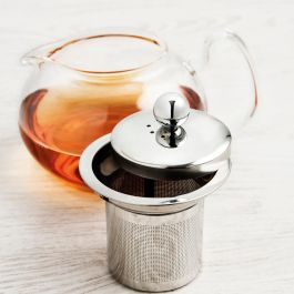 Quid Tetera Vidrio Filtro Inox Serenia 0,55 L Transparente Apto Microondas