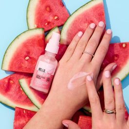 Essence HELLO, GOOD STUFF! Glow Serum Primer Hidratante Facial con Agua de Sandía, Niacinamida, Vegano, 30 ml