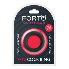 Anillo para el Pene Forto Negro Ø 35 mm (Talla única)